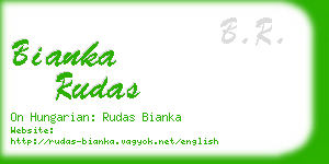 bianka rudas business card